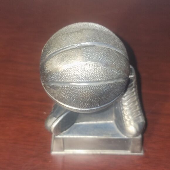 Basketball Silver Resin Trophy Bust Sports Gift Basketball Player Team Player - Picture 9 of 12